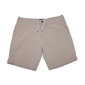 Men's Faherty Light Beige All Day Shorts Relaxed Fit Zip Fly Closure Size 35